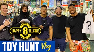 Toy Hunt Vlog • AEW Group Fig Hunt • Happy 8 Collectibles Greendale WI [upl. by Ggerg384]