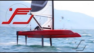 iFLY15 hydrofoil catamaran  first year summery best of   sailing foiling [upl. by Llebanna]