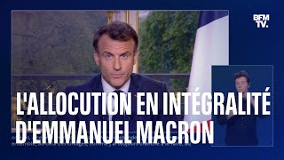 Le discours en intégralité dEmmanuel Macron [upl. by Marola]