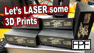 3D Printed Fiber Laser Engraved 6x6 Post Caps  Monport GA 30 [upl. by Boak]