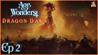 Age of Wonders 4 Dragon Dawn  2 Las fronteras del norte  Gameplay español [upl. by Brion]