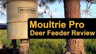 Moultrie Pro Hanging Deer Feeder Review [upl. by Luapnaes]