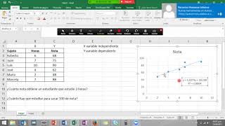 M8 Regresión y correlacion con Excel [upl. by Laurin616]