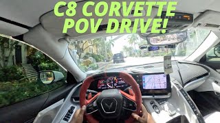 Pov Drive In a Fast C8 Corvette [upl. by Relyuc]