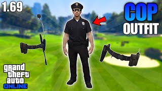 UPDATED HOW TO GET COP OUTFIT amp BELT IN GTA 5 ONLINE 169 NO TRANSFER [upl. by Ayimat]