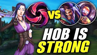 Take HOB on Caitlyn and you can play mad AGGRESSIVE vs Draven Blitz [upl. by Harl]