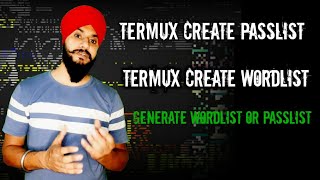 Termux Create Passlist   Termux Create wordlist   how to generate wordlist with termux [upl. by Adekan]