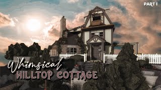 Bloxburg Whimsical Hilltop Cottage  Aesthetic Cottagecore house Speedbuild Part I [upl. by Dinah252]