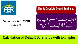 How to Calculate Default Surcharge  Calculation of Default Surcharge with Examples [upl. by Llednohs]