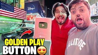 Ducky Ny Surprise Dy Diya America Ma 😱  Golden Play Button Aa Gya Finally 😍 [upl. by Urias]