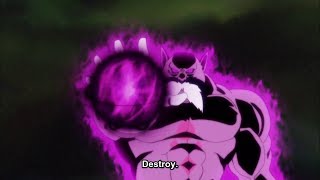 DBS GOD Toppo tries to Hakai Golden Freiza Eng Sub [upl. by Klug713]