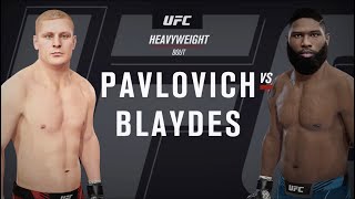 UFC Vegas 71 Pavlovich vs Blaydes UFC 4 Simulation [upl. by Akimihs965]