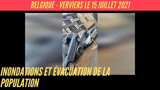 Inondations en Belgique situation catastrophique à Verviers le 15 7 2021 [upl. by Heydon]