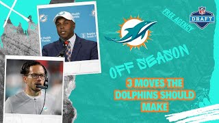 3 moves the Dolphins should make this offseason 👀 [upl. by Akirderf]