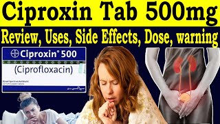 Review Ciproxin 500 Tablet uses  Ciprofloxacin 500 mg Tablet Uses in Hindi  Side Effects Dose [upl. by Anilys]