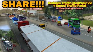 SHARE KODENAME TRAFFIC MANS GAMIN X GARANGAN  TRAFFIC MODPACK V2 BUSSID V403  Speed Macet [upl. by Reilamag]