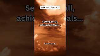 Setting small achievable goals shorts facts psychologyfacts [upl. by Anayra154]