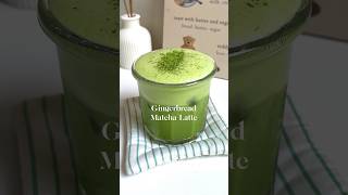 Gingerbread Matcha Latte homecafe matchalatte matcha [upl. by Harms855]