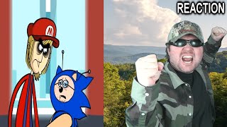 WGJ4K Mario Vs Sonic  Reaction BBT [upl. by Ambie]