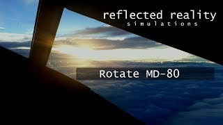 Rotate MD80 Part 4  LIEO RNAV Approach XPlane [upl. by Naghem]