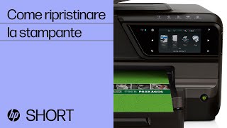 Come ripristinare la stampante HP  HP Support [upl. by Ecertal]