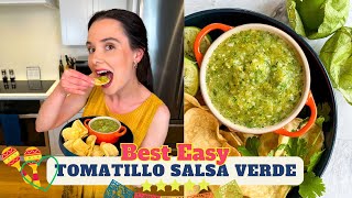 BEST Tomatillo Salsa Verde [upl. by Melcher]