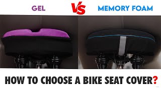 How to Choose the Right Bike Seat Cover  Memory Foam Vs Gel Bike Seat Cushion  Bike Saddle Cover [upl. by Mela]