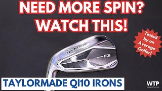 TAYLORMADE Qi10 IRONS REVIEW A Game Improvement Iron Offering High Spin [upl. by Aloin320]