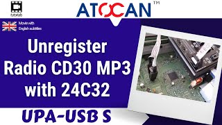 Unregister Radio CD30 MP3 with 24C32 [upl. by Armstrong]