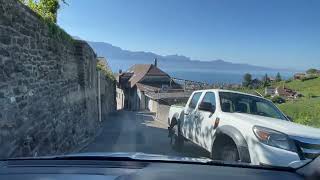 The Swiss Wine Region Vineyard Terraces along Lake Geneva [upl. by Yekcor]