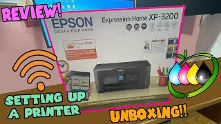 🥇 MEJOR IMPRESORA WIFI A4 MULTIFUNCIÓN  Epson Expression Home XP3200 ✔️  Setting Up a Printer [upl. by Eiaj]