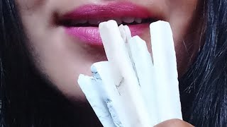 yummy slate pancil ll slate pencil eating asmr ll slate pencil crunchy sound ll slate pencil trend [upl. by Aisatana]