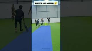 Direct hit missed ☹️  Indoor World Wellampitiya 💚 💙  indoorcricket cricket slturfcricket [upl. by Farr176]