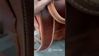 Leather Backpack leathercrafter leatherbag leatherfashion [upl. by Nuahsal944]