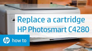 Replace the Cartridge  HP Photosmart C4280 AllinOne Printer  HP [upl. by Lectra]