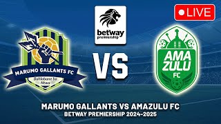 MARUMO GALLANTS VS AMAZULU FC Betway Premiership 202425 Preview Lineup Predictions  Live DStv [upl. by Ainniz]