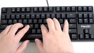 Penclic MK1 Professional Typist Backlit Mechanical Keyboard Unboxing [upl. by Ahsiym41]