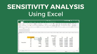 Sensitivity Analysis using MS Excel  Fully Explained [upl. by Ainud712]