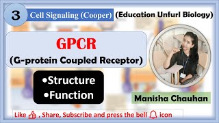 Gproteincoupled Receptors  GPCRs Cooper  Cell signaling  gpcr structure function [upl. by Htide]