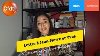 Lettre de la CFDT Atos Eviden à JeanPierre Mustier et Yves Bernaert [upl. by Uund]