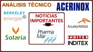 ✔Análisis Técnico❌0711 NOTICIAS DE PHARMA MAR ACERINOX ARCELOR BERKELEY SOLARIA INDITEX [upl. by Ohce836]