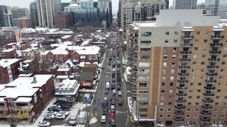 Ottawa 100 trucks parked on Kent St Wednesday on day 5 of freedom convoy 222022 [upl. by Remde44]