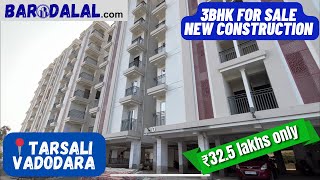 3bhk newly constructed flat for sale near bansal mall danteshwar tarsali road vadodara  Barodalal [upl. by Lyrret]