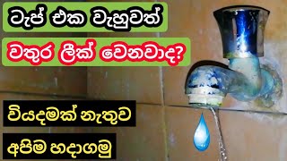 DIY How To Repair Leakage Water Tap  Water Tap Leakage Repair plumber hacks [upl. by Acalia]