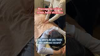 Massage to relieve lower back stiffness massage [upl. by Mages]