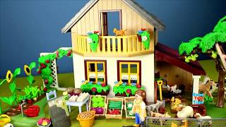 Playmobil Country Farm House Barn Animals Toys For Kids Videos Compilation  Learn Farm Animals [upl. by Nichola]