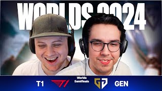 T1 VS GENG  SEMIFINAL WORLDS 2024  ILHA DO CONGO [upl. by Nitsa948]