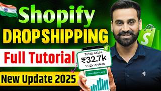 Shopify Dropshipping Complete Tutorial For Beginners 2025 [upl. by Fini626]