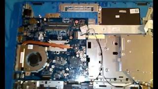 Dell Inspiron 17 5755 Disassembly Broken DC Powerjack [upl. by Laris]