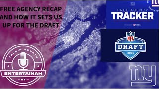 New York Giants  Recap of Giants Free Agency  What it means for the Draft [upl. by Eicarg100]